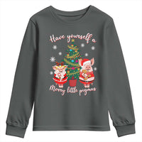 Have Yourself A Merry Little Pigmas Youth Sweatshirt Christmas Pig Lover Farm Life - Wonder Print Shop