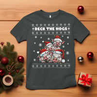 Deck The Hogs Ugly Christmas Sweater T Shirt Pig Lover Gift - Wonder Print Shop