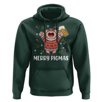 Christmas Pig Drinking Beer Hoodie Funny Merry Pigmas Gift - Wonder Print Shop