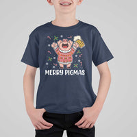 Christmas Pig Drinking Beer T Shirt For Kid Funny Merry Pigmas Gift - Wonder Print Shop