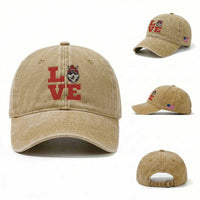 Midwest Wolf Football Pride Washed Cotton Baseball Cap Game Day Gift