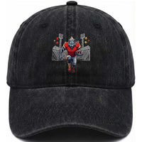 Wolf Football Lover Washed Cotton Baseball Cap Midwest Game Day Lifestyle