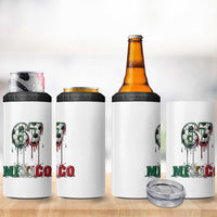 Funny Mexico Soccer 67 Meme 4 in 1 Can Cooler Tumbler Chicano Soccer Lovers