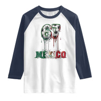 Funny Mexico Soccer 67 Meme Raglan Shirt Chicano Soccer Lovers