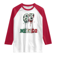 Funny Mexico Soccer 67 Meme Raglan Shirt Chicano Soccer Lovers