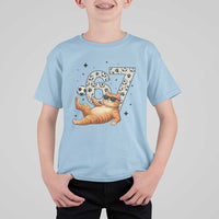Funny Cat Playing Soccer T Shirt For Kid Six Seven Meme