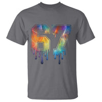 Funny Six Seven Prism Effect Printed Meme T Shirt