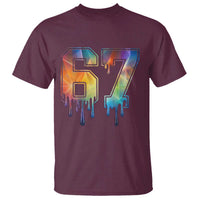 Funny Six Seven Prism Effect Printed Meme T Shirt