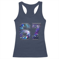 Prism Rainbow Effect Printed Racerback Tank Top Six Seven 67 Meme
