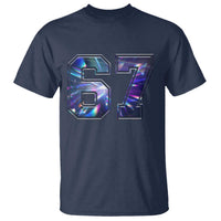 Prism Rainbow Effect Printed T Shirt Six Seven 67 Meme