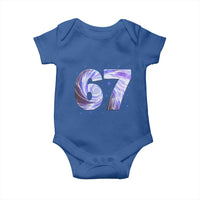 Swirl Effect Printed Six Seven Meme Baby Onesie Gen Z Alpha Gift