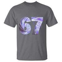 Swirl Effect Printed Six Seven Meme T Shirt Gen Z Alpha Gift