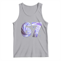 Swirl Effect Printed Six Seven Meme Tank Top Gen Z Alpha Gift
