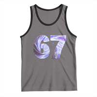 Swirl Effect Printed Six Seven Meme Tank Top Gen Z Alpha Gift