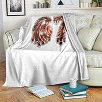 Fire Swirl Effect Printed Throw Blanket Six Seven Meme