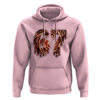 Fire Swirl Effect Printed Hoodie Six Seven Meme