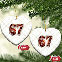 Fire Swirl Effect Printed Ceramic Ornament Six Seven Meme