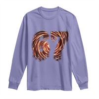 Fire Swirl Effect Printed Long Sleeve Shirt Six Seven Meme
