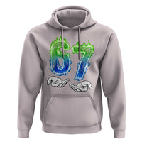 Green Fire Flame Six Seven Hoodie Trendy Meme Gift