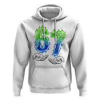 Green Fire Flame Six Seven Hoodie Trendy Meme Gift