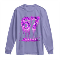 Drip Fire Flame Six Seven Long Sleeve Shirt Trendy Meme Gift