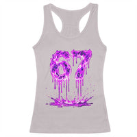 Drip Fire Flame Six Seven Racerback Tank Top Trendy Meme Gift