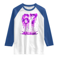 Drip Fire Flame Six Seven Raglan Shirt Trendy Meme Gift