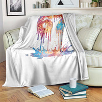 Burning Six Seven Throw Blanket Drip Fire Flame Meme