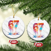 Burning Six Seven Ceramic Ornament Drip Fire Flame Meme