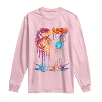 Burning Six Seven Long Sleeve Shirt Drip Fire Flame Meme