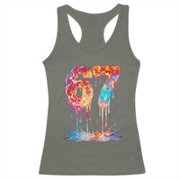 Burning Six Seven Racerback Tank Top Drip Fire Flame Meme