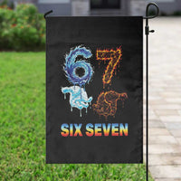 Water Fire Element Six Seven Garden Flag Trendy Meme Gift