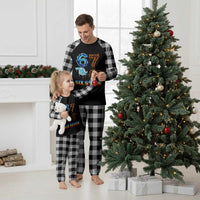 Water Fire Element Six Seven Plaid Pajama Set Trendy Meme Gift