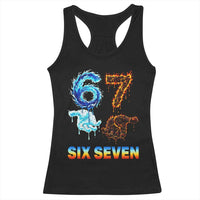 Water Fire Element Six Seven Racerback Tank Top Trendy Meme Gift