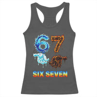 Water Fire Element Six Seven Racerback Tank Top Trendy Meme Gift