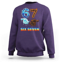 Water Fire Element Six Seven Sweatshirt Trendy Meme Gift