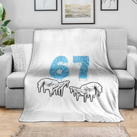 Ocean Water Wave Effect Printed Throw Blanket Six Seven Meme