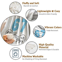 Ocean Water Wave Effect Printed Throw Blanket Six Seven Meme