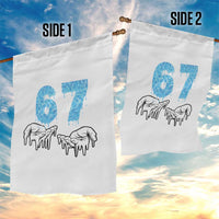 Ocean Water Wave Effect Printed Garden Flag Six Seven Meme