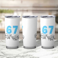 Ocean Water Wave Effect Printed Tumbler Cup Six Seven Meme