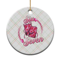 Playing Cards 67 Of Hearts Ceramic Ornament Six Seven Valentine Meme