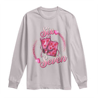 Playing Cards 67 Of Hearts Long Sleeve Shirt Six Seven Valentine Meme