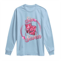 Playing Cards 67 Of Hearts Long Sleeve Shirt Six Seven Valentine Meme
