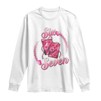 Playing Cards 67 Of Hearts Long Sleeve Shirt Six Seven Valentine Meme