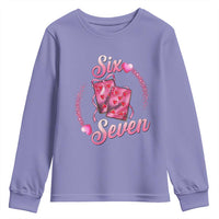Playing Cards 67 Of Hearts Youth Sweatshirt Six Seven Valentine Meme