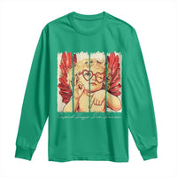 Retro Cupid Says Six Seven Long Sleeve Shirt 67 Valentines Day