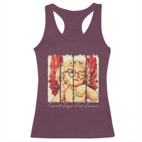 Retro Cupid Says Six Seven Racerback Tank Top 67 Valentines Day