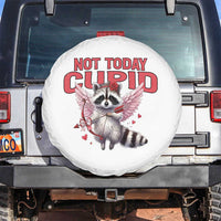 Funny Raccoon Cupid Anti Valentine Spare Tire Cover Not Today Cupid