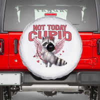Funny Raccoon Cupid Anti Valentine Spare Tire Cover Not Today Cupid