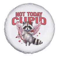Funny Raccoon Cupid Anti Valentine Spare Tire Cover Not Today Cupid